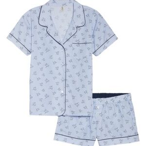 2pc ED Ellen Degeneres Short Pinstripe Pajamas